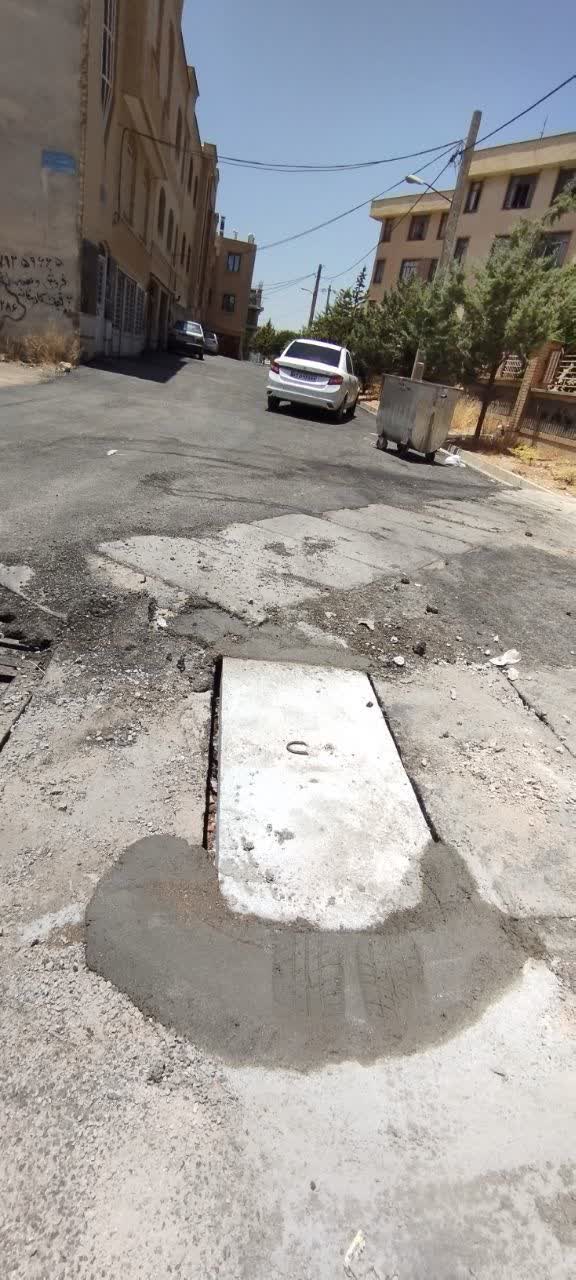 مشکل دال کوچه امید ۲ در محله غدیر برطرف شد