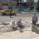 پیاده‌رو بلوار دانش صدرا در دستور تکمیل با حضور دو گروه اجرایی