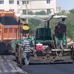 اجرای عملیات روکش آسفالت در خیابان سروناز ۶ صدرا