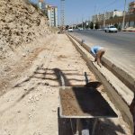 پیاده‌روسازی حدفاصل سینما پردیس تا چهارراه امام خمینی در صدرا آغاز شد